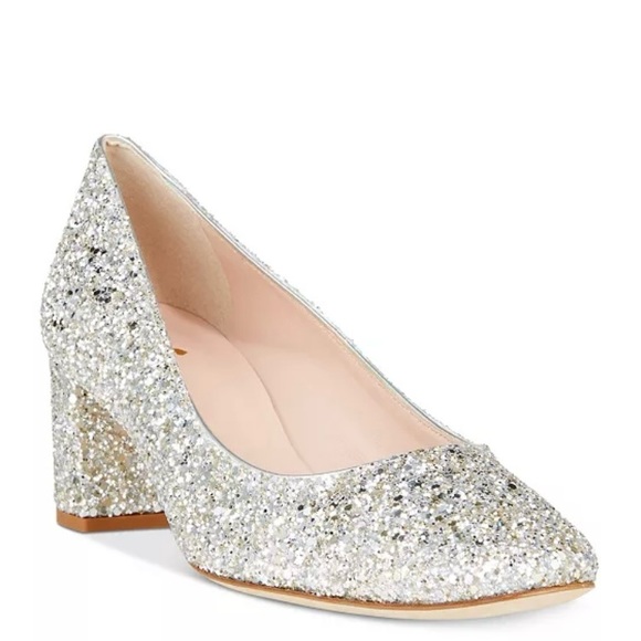 GLAMOUR! Iconic silver glitter Dolores pumps from Kate Spade. Best shoe EVER - Picture 12 of 13